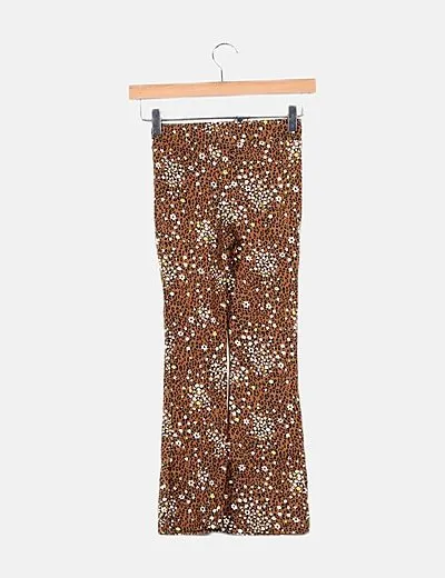 KIDS ONLY Legging marrón estampado floral flare