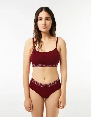 Lacoste Bralette bandeau con logo