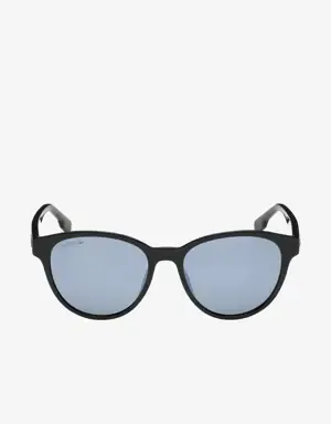 Lacoste Gafas de sol de mujer Roland Garros con montura de plástico redonda