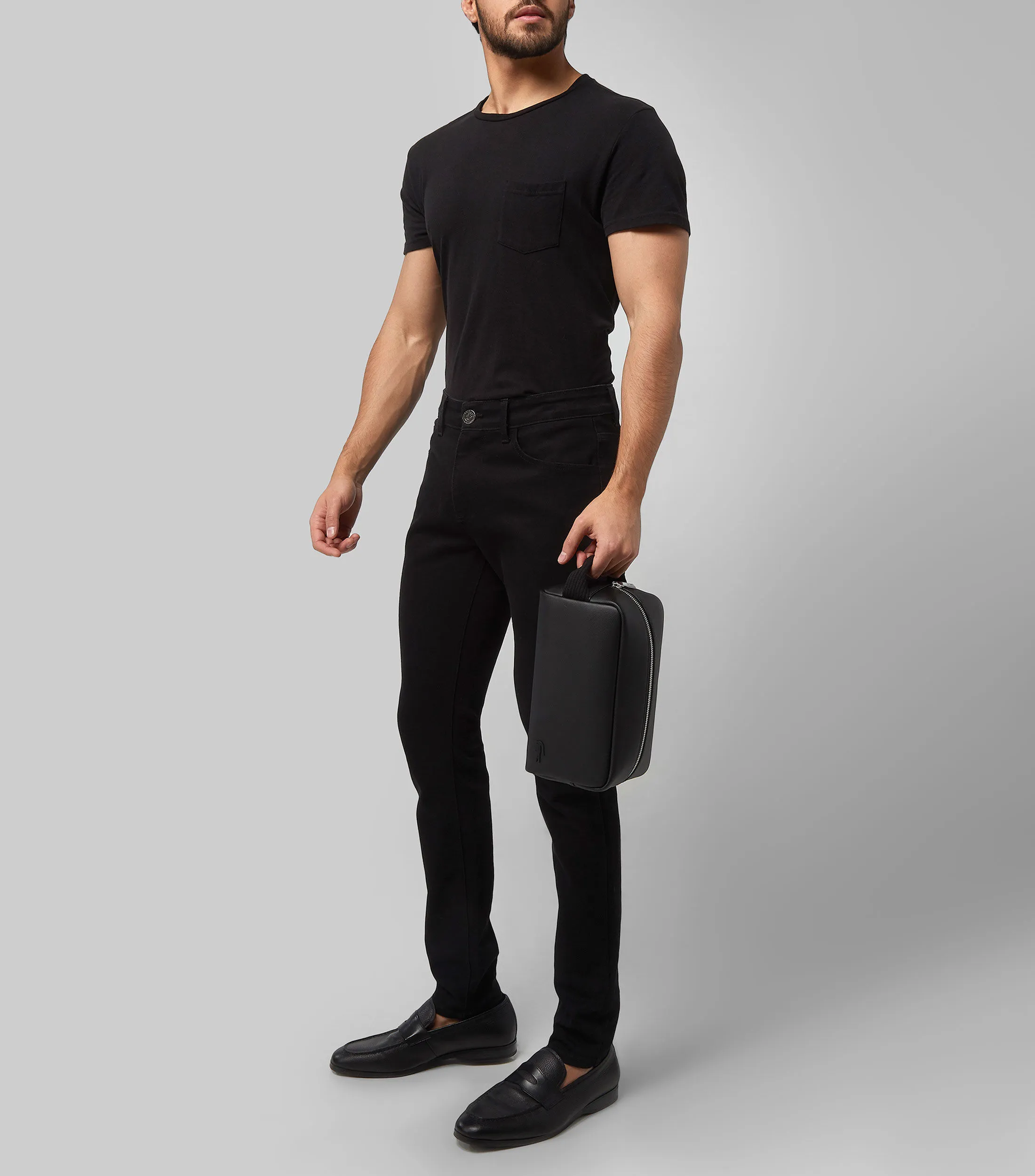 Lacoste Neceser texturizado Hombre