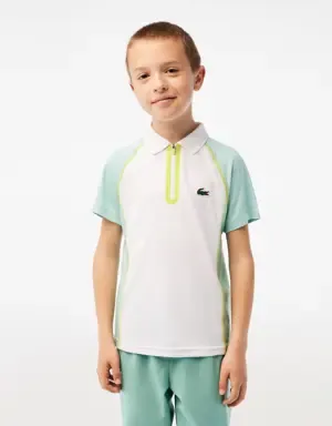 LACOSTE POLO DE NIñO LACOSTE TENNIS EN POLIéSTER RECICLADO ULTRADRY