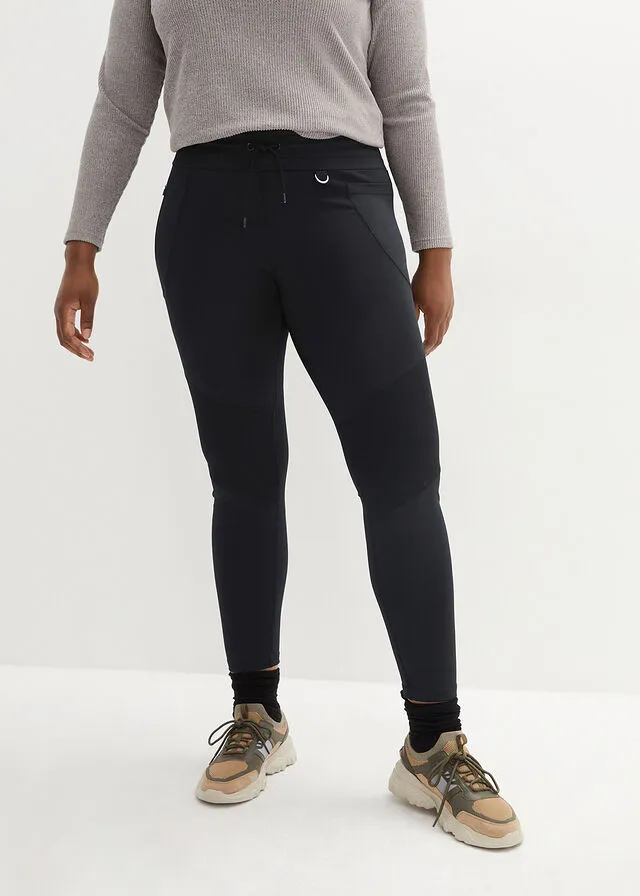 Leggings para exterior, hasta el tobillo Negro