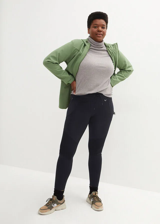 Leggings para exterior, hasta el tobillo Negro