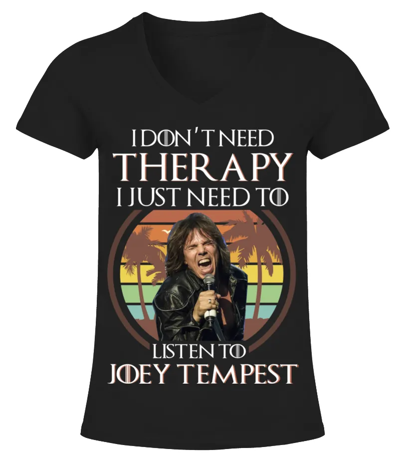 LISTEN TO JOEY TEMPEST Camiseta cuello pico Mujer