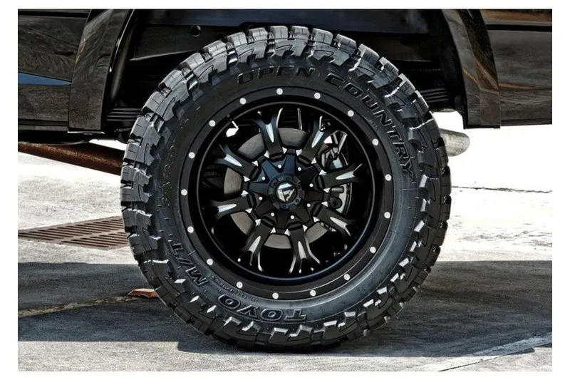 Llanta de aleación D517 Krank Matte Black Milled Fuel 9.0x20 ET20 87,1 5x139.7;5x127