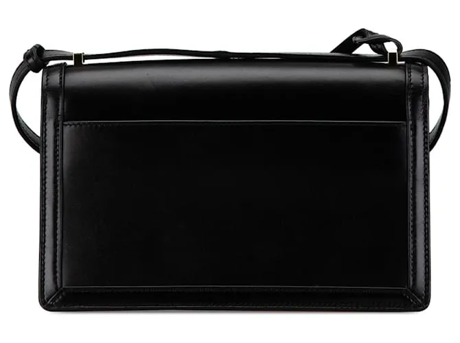 LOEWE Bandolera Barcelona de cuero negro mediana 
