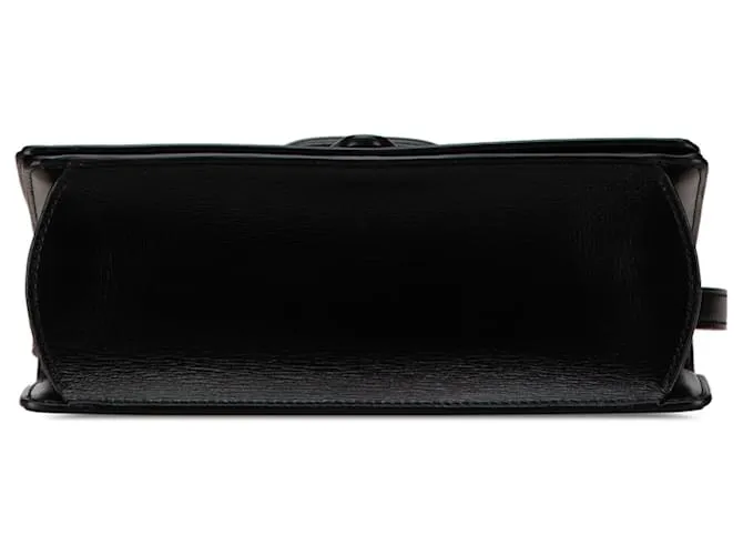 LOEWE Bandolera Barcelona de cuero negro mediana 