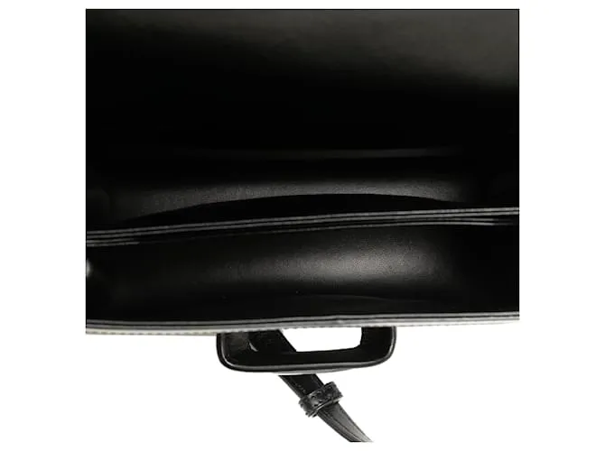 LOEWE Bandolera Barcelona de cuero negro mediana 