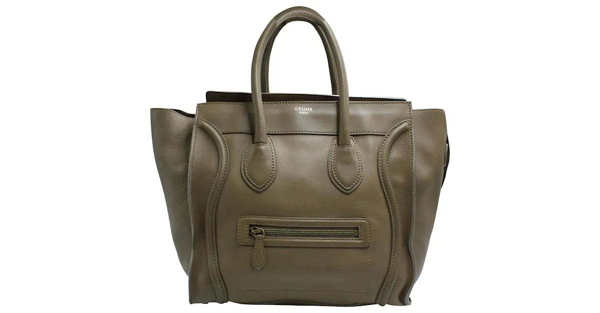 Luggage Céline Minibolso de equipaje Celine en cuero marrón Castaño 