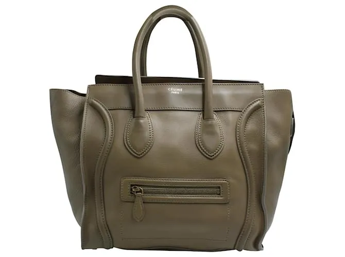 Luggage Céline Minibolso de equipaje Celine en cuero marrón Castaño 