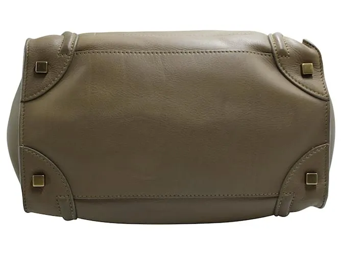 Luggage Céline Minibolso de equipaje Celine en cuero marrón Castaño 