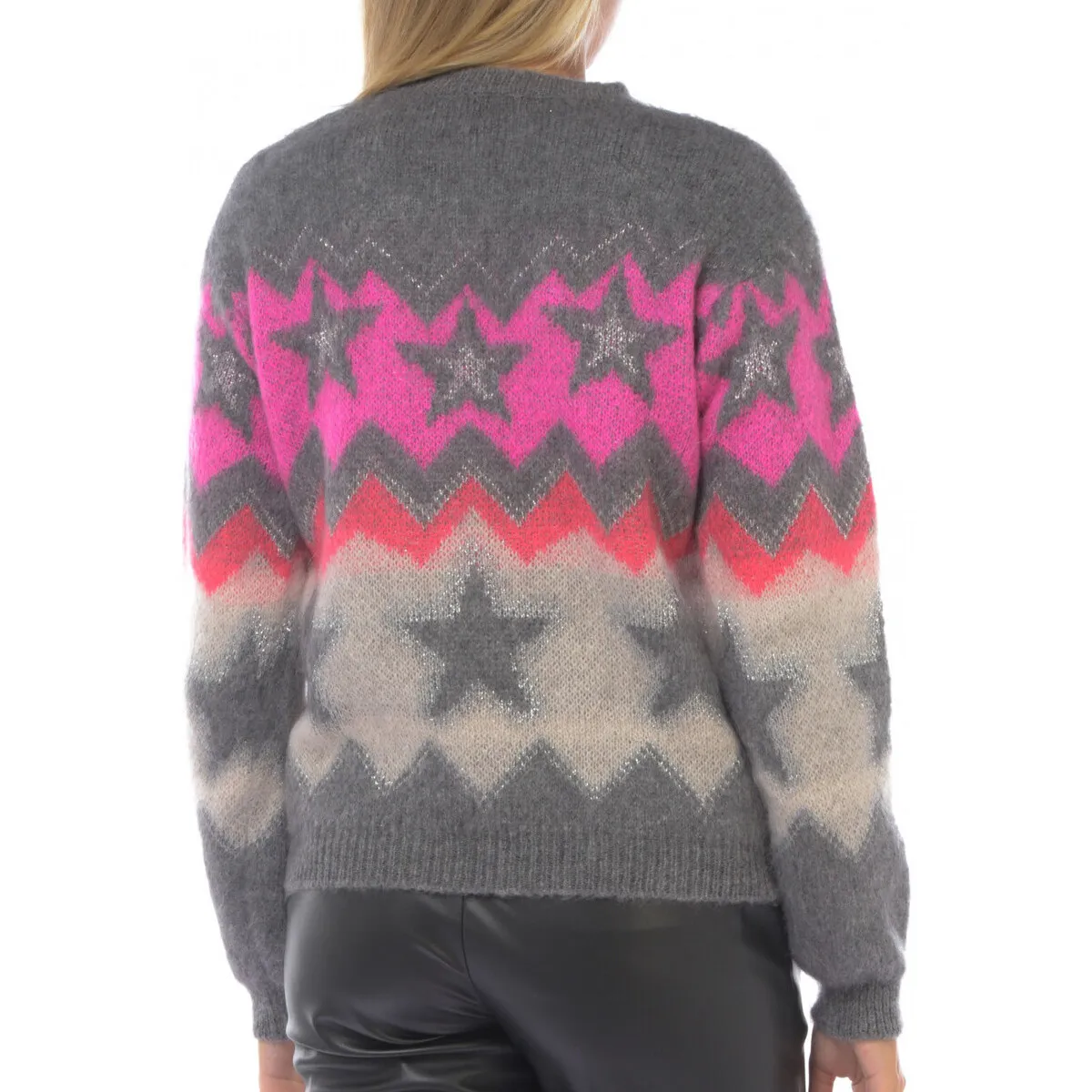 MAGLIA A CON FANTASIA A STELLE Art. PIJLT039