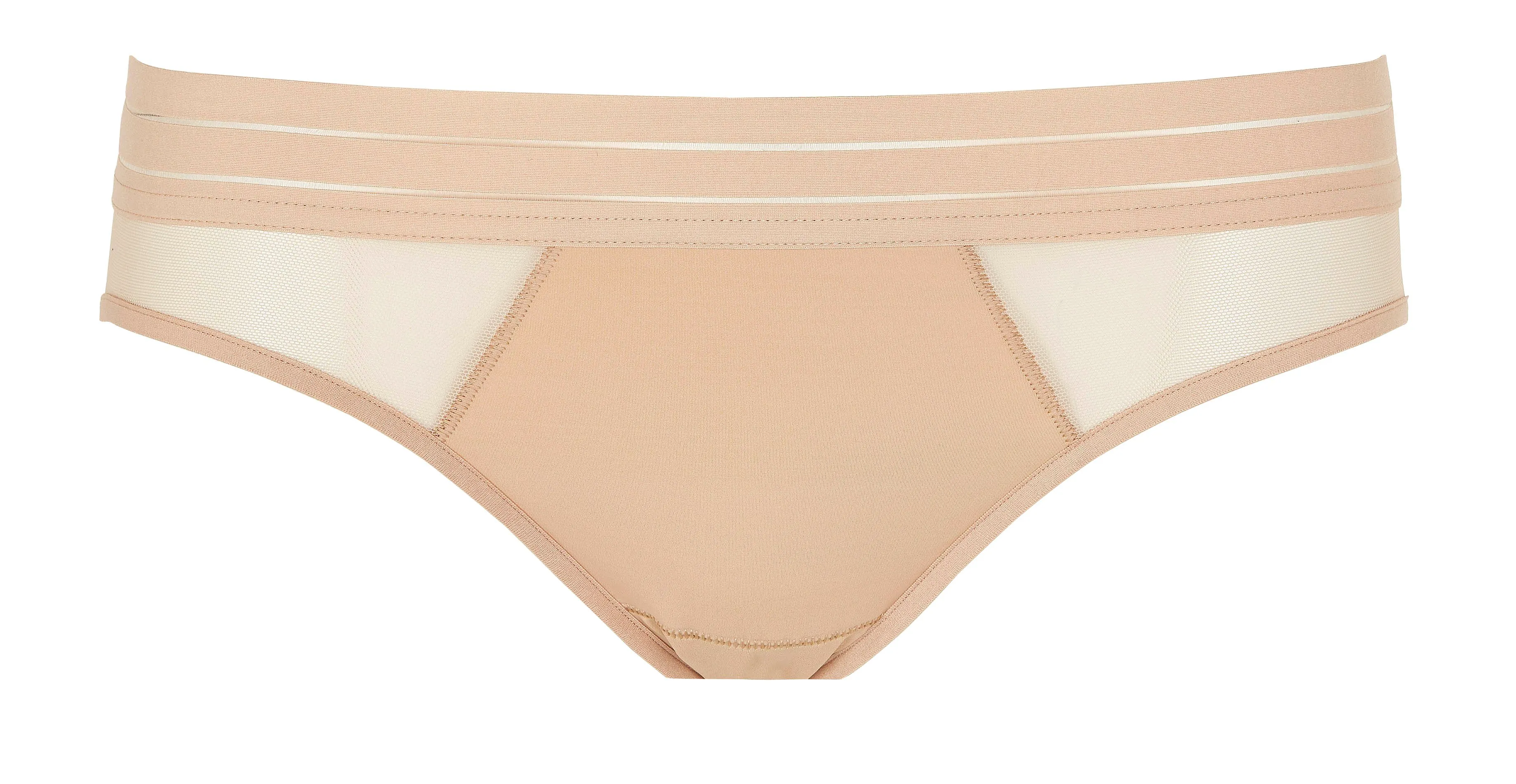 MAISON LEJABY NUFIT  BRAQUITA DE TUL Y MICROFIBRA NUFIT EN BEIGE