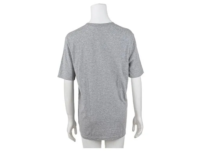 Maison Martin Margiela 10 Camiseta con estampado de logo Caution Gris 