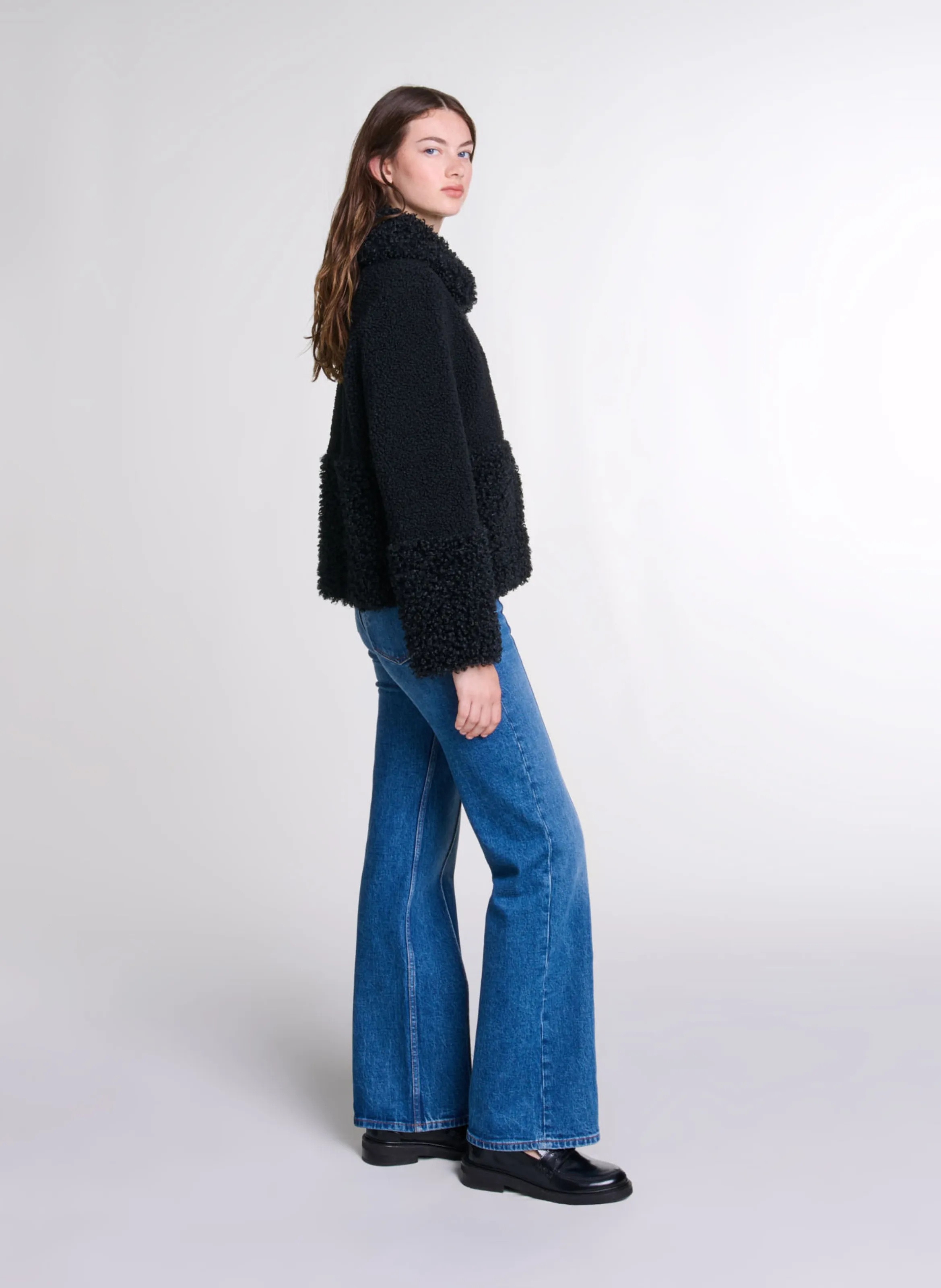 MAJE Chaqueta de traje recta  en negro