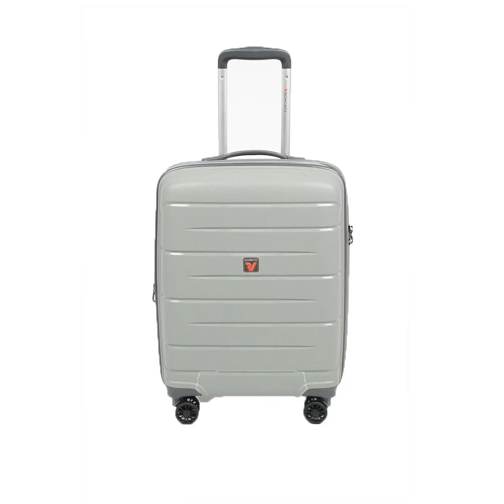Maleta Rígida de Cabina Roncato 41346325 FLIGHT DLX Color Plata