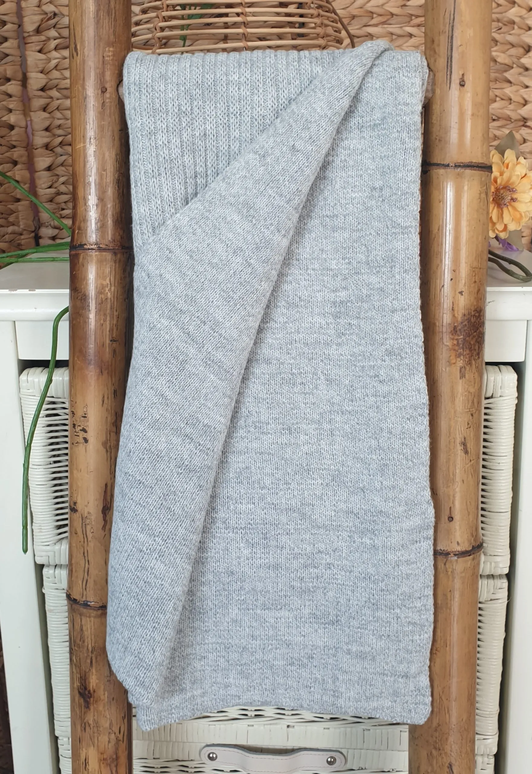 Mantita / Toquilla punto canalé bebé P280189 Gris
