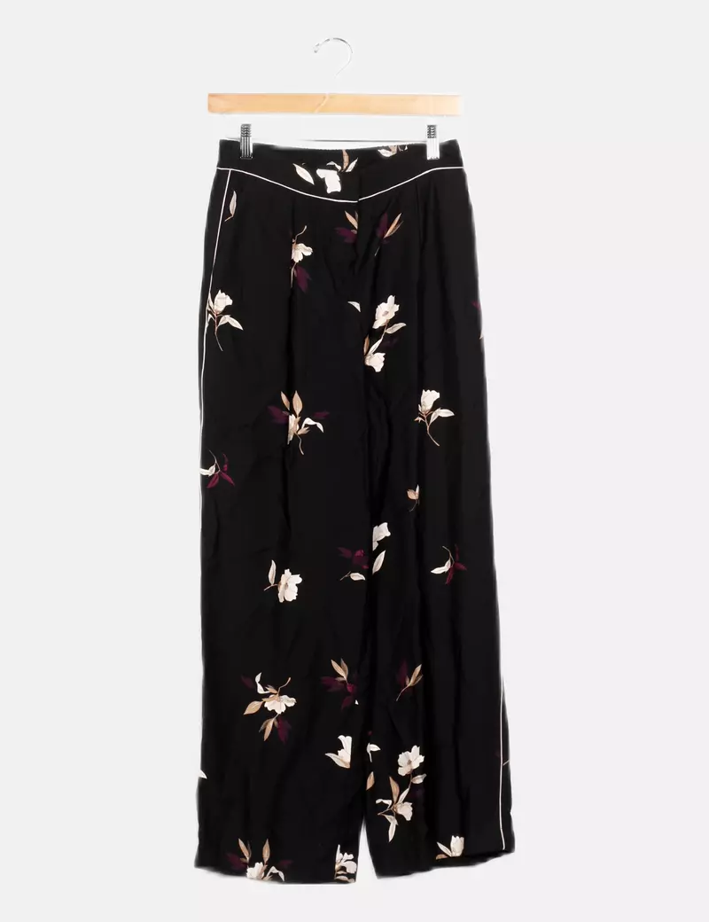 Massimo Dutti Pantalón estampado floral