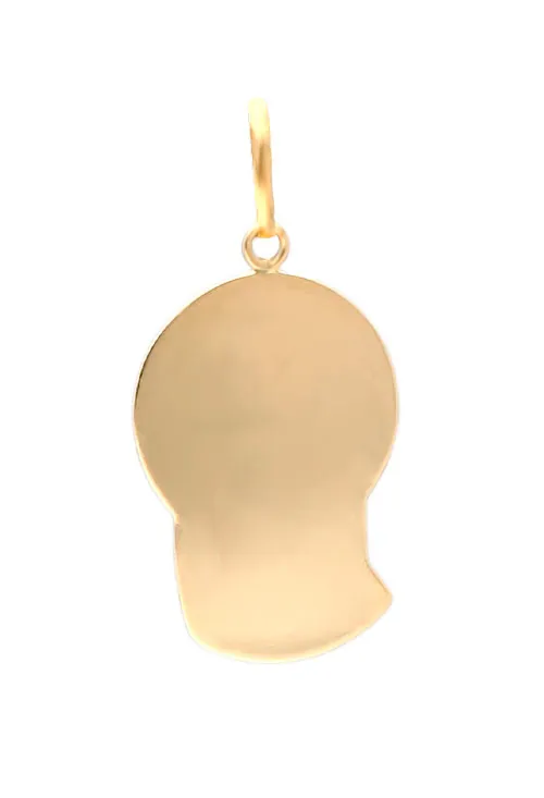 Medalla 1ª Comunión oro amarillo 18 ktes Virgen Maria. 002_8992CG