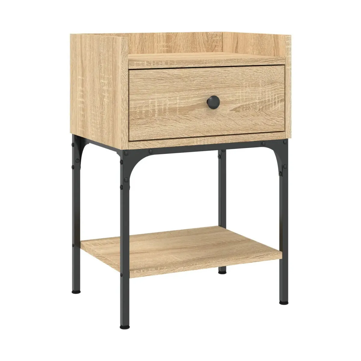 Mesita de noche madera de ingeniería roble Sonoma 40,5x31x60