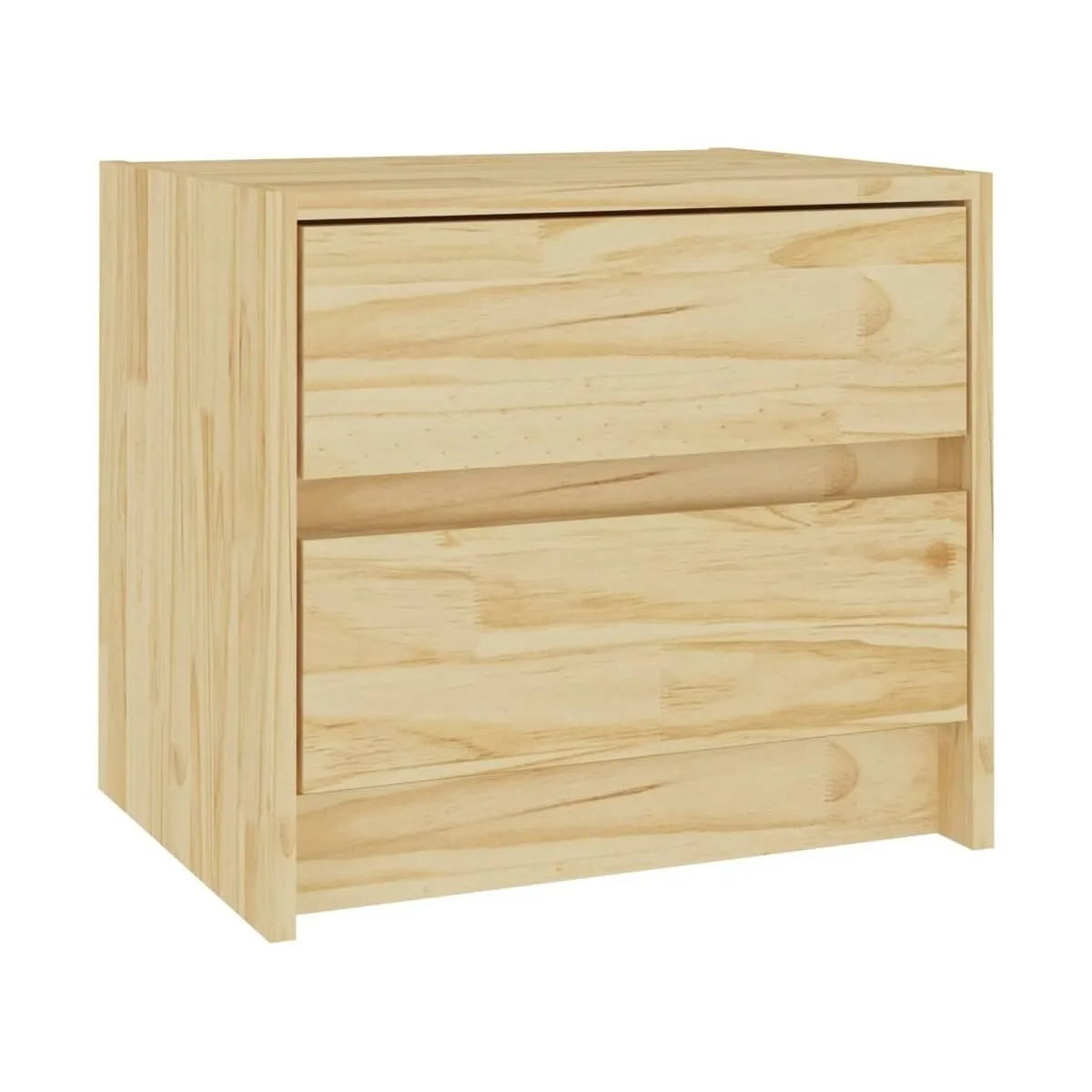 Mesita de noche madera maciza de pino 40x30,5x35,5 cm
