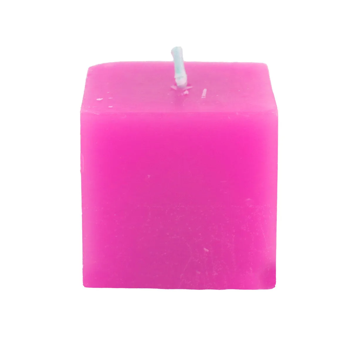 Mini Cubo de Cirio Aromático color Fiusha