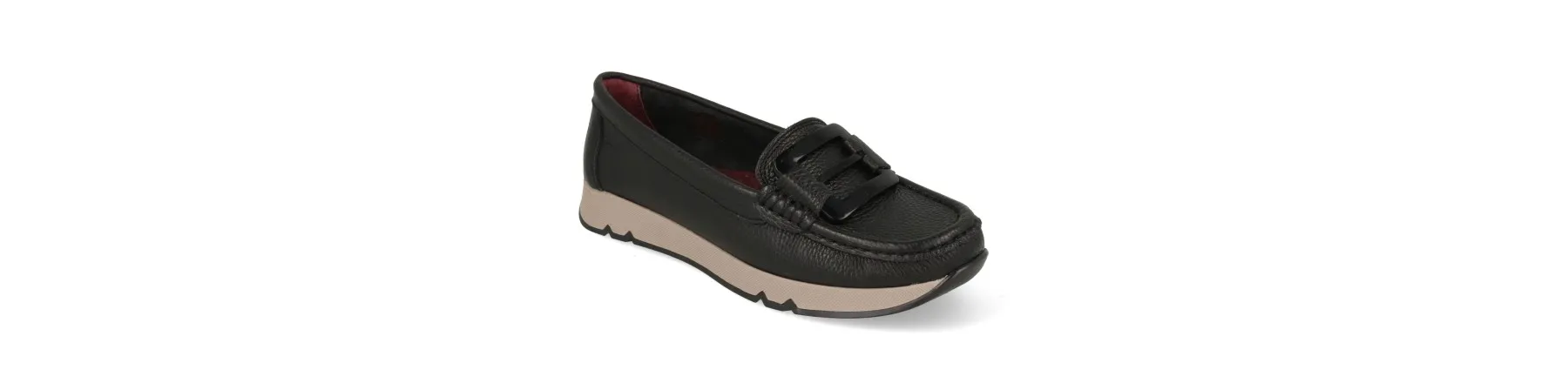MOCASINES MUJER CUÑA NEGRO MOD. KUWAIT NE
