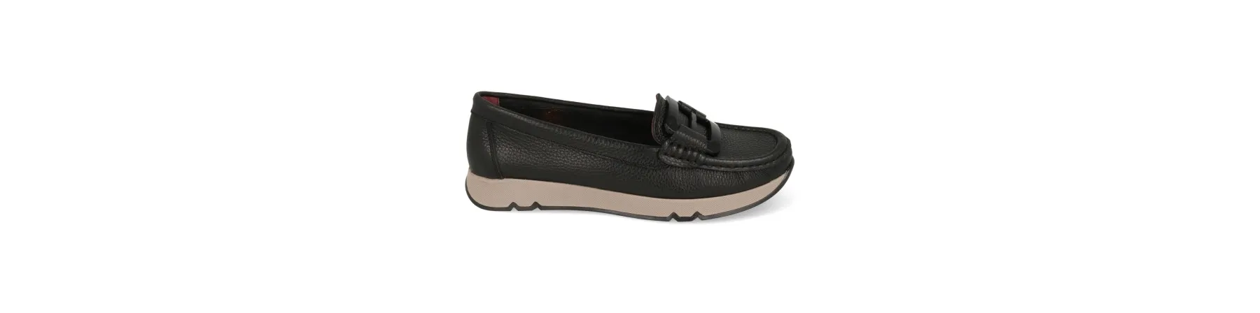 MOCASINES MUJER CUÑA NEGRO MOD. KUWAIT NE