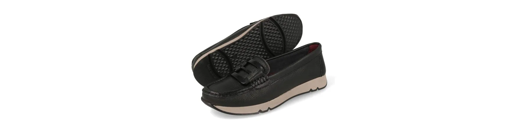 MOCASINES MUJER CUÑA NEGRO MOD. KUWAIT NE