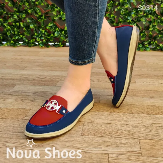 Mocasín de color combinado