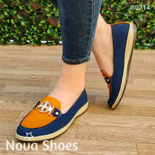 Mocasín de color combinado