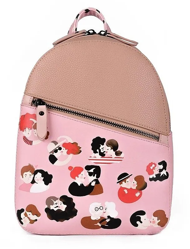 MOCHILA VUCH LOVERS  PINK/LIGHT BROWN  WOMEN´S