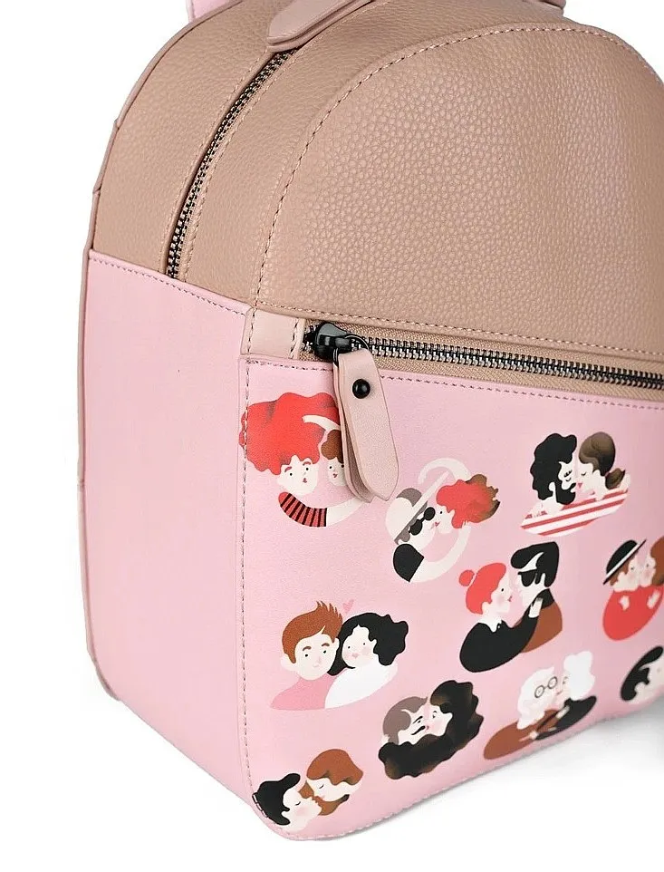 MOCHILA VUCH LOVERS  PINK/LIGHT BROWN  WOMEN´S