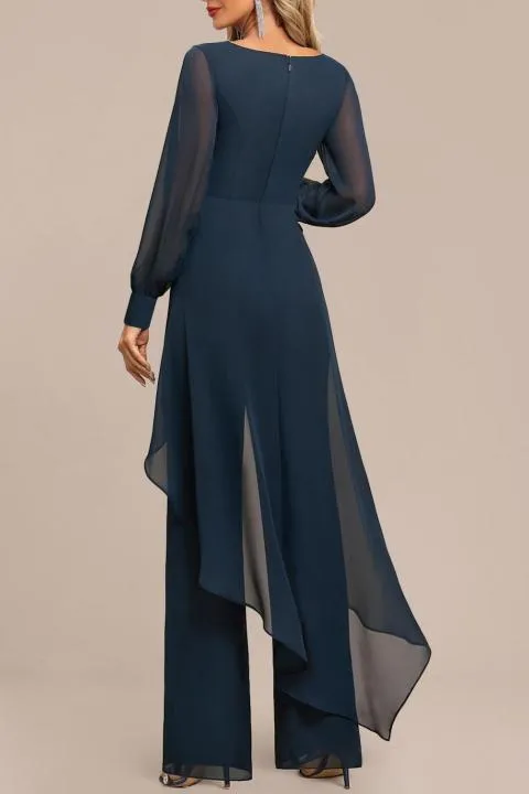 Mono elegante, azul oscuro