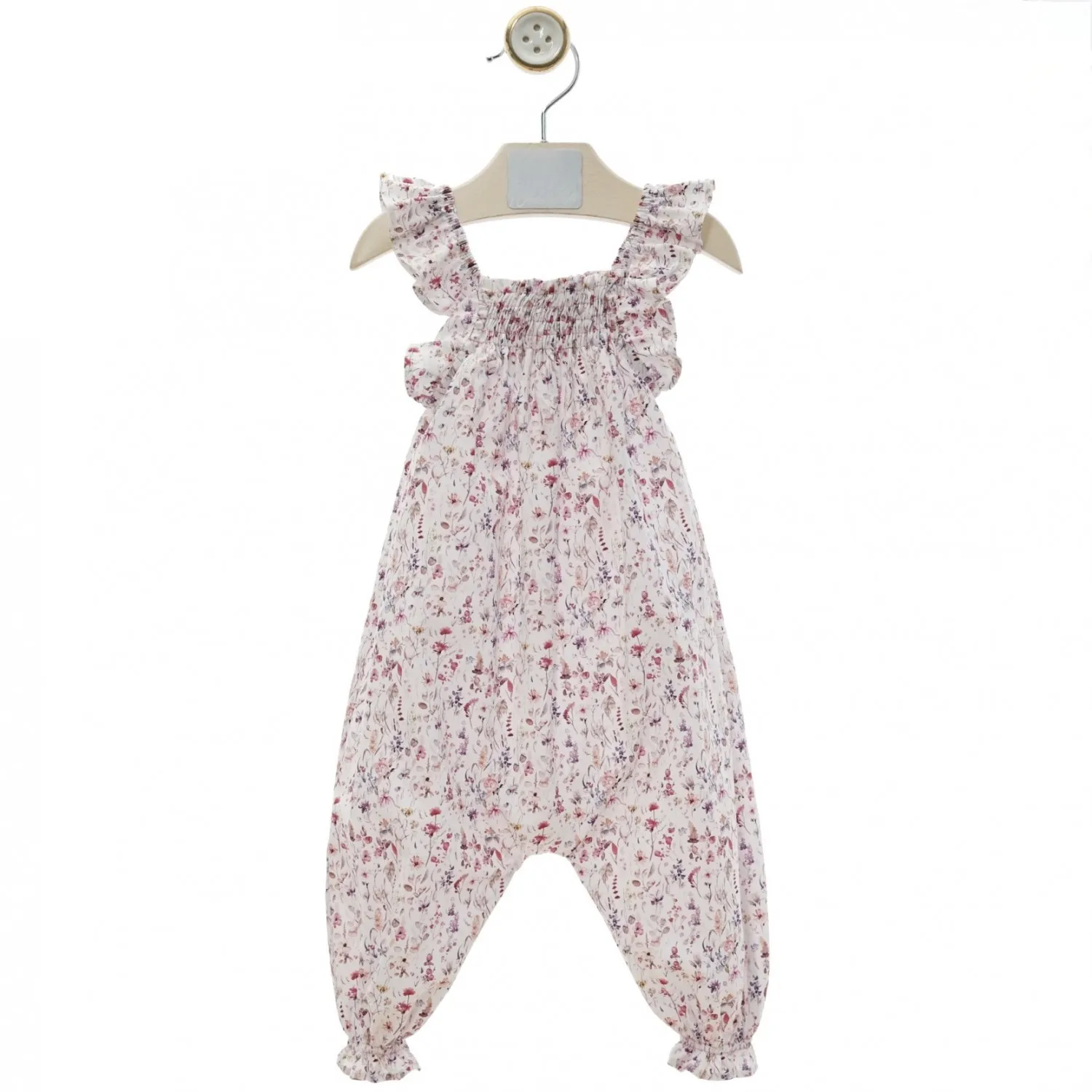 Mono para niña con estampado flores colección Peces