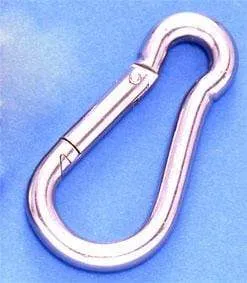 MOSQUETON BOMBERO INOX AISI316 09X090  PACK 10 UNIDADES