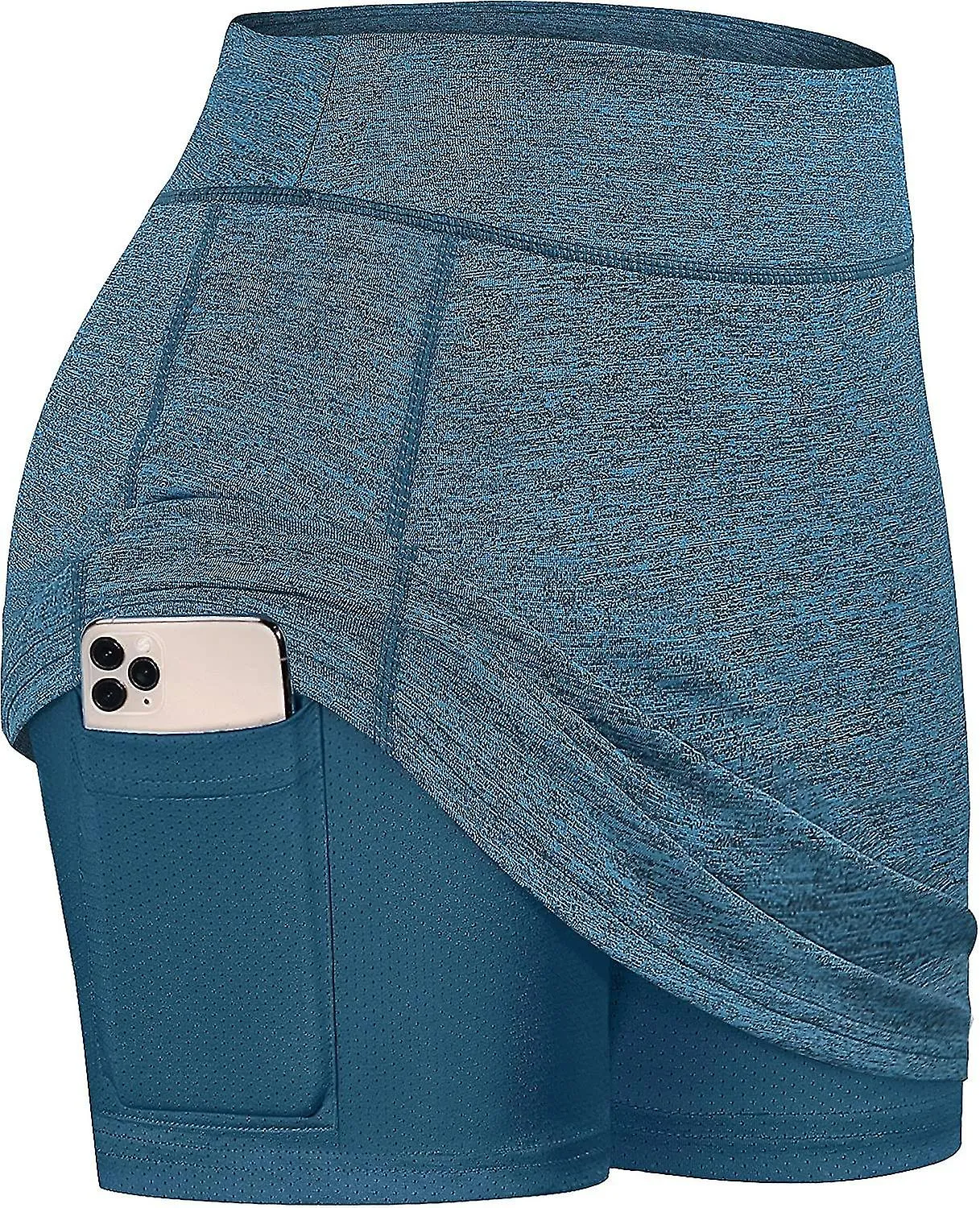 Mujeres Faldas tenis Pantalones cortos interiores Elásticos deportivos Golf Skorts con bolsillos