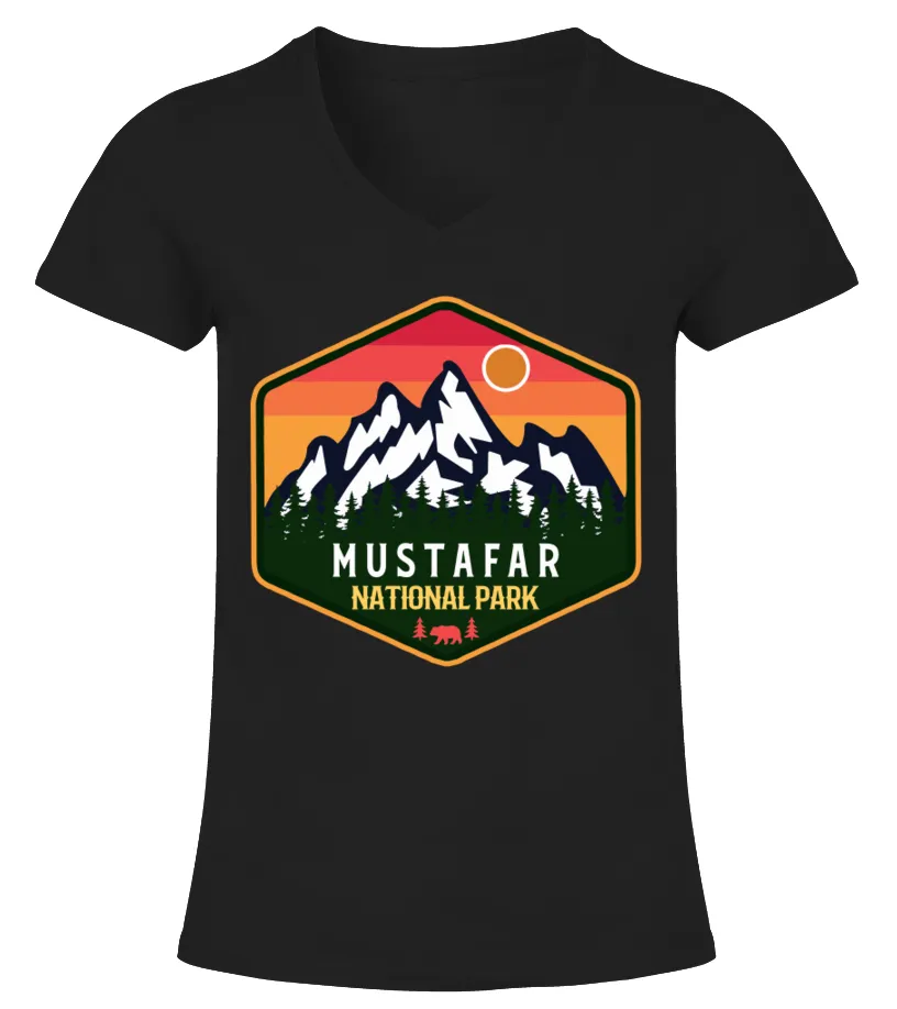 Mustafar National Park Camiseta cuello pico Mujer