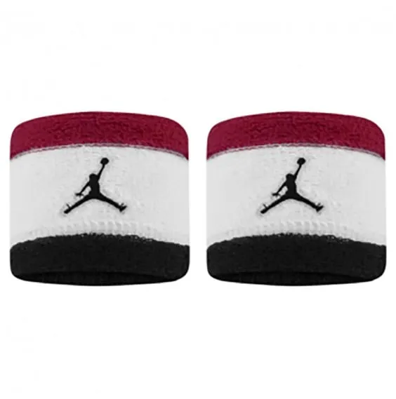 Muñequeras Jordan Jumpman Cardinal Red White Black