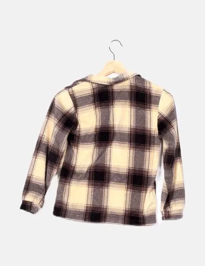 Name it Sobrecamisa bicolor estampado cuadros