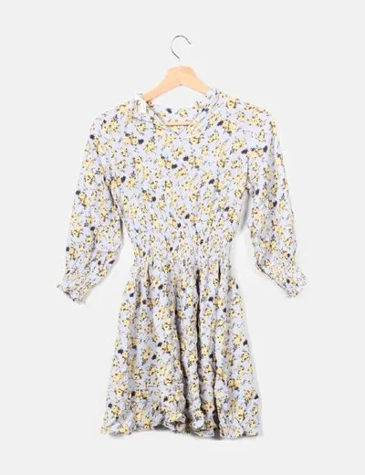 Name it Vestido azul fluido estampado floral