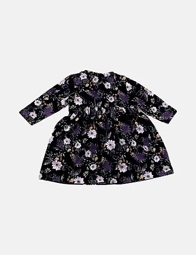 Name it Vestido negro estampado floral