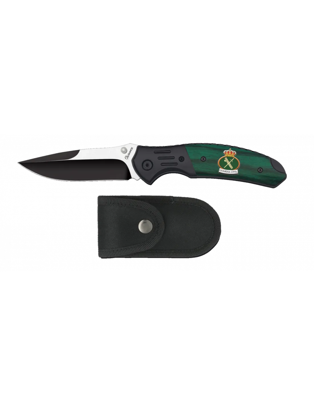 Navaja de campo negra/verde modelo Guardia Civil