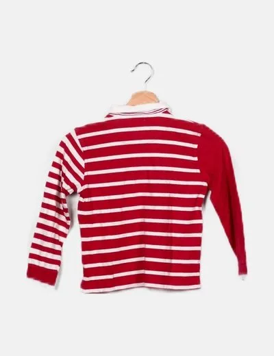 Neck & Neck Polo rosa estampado rayas