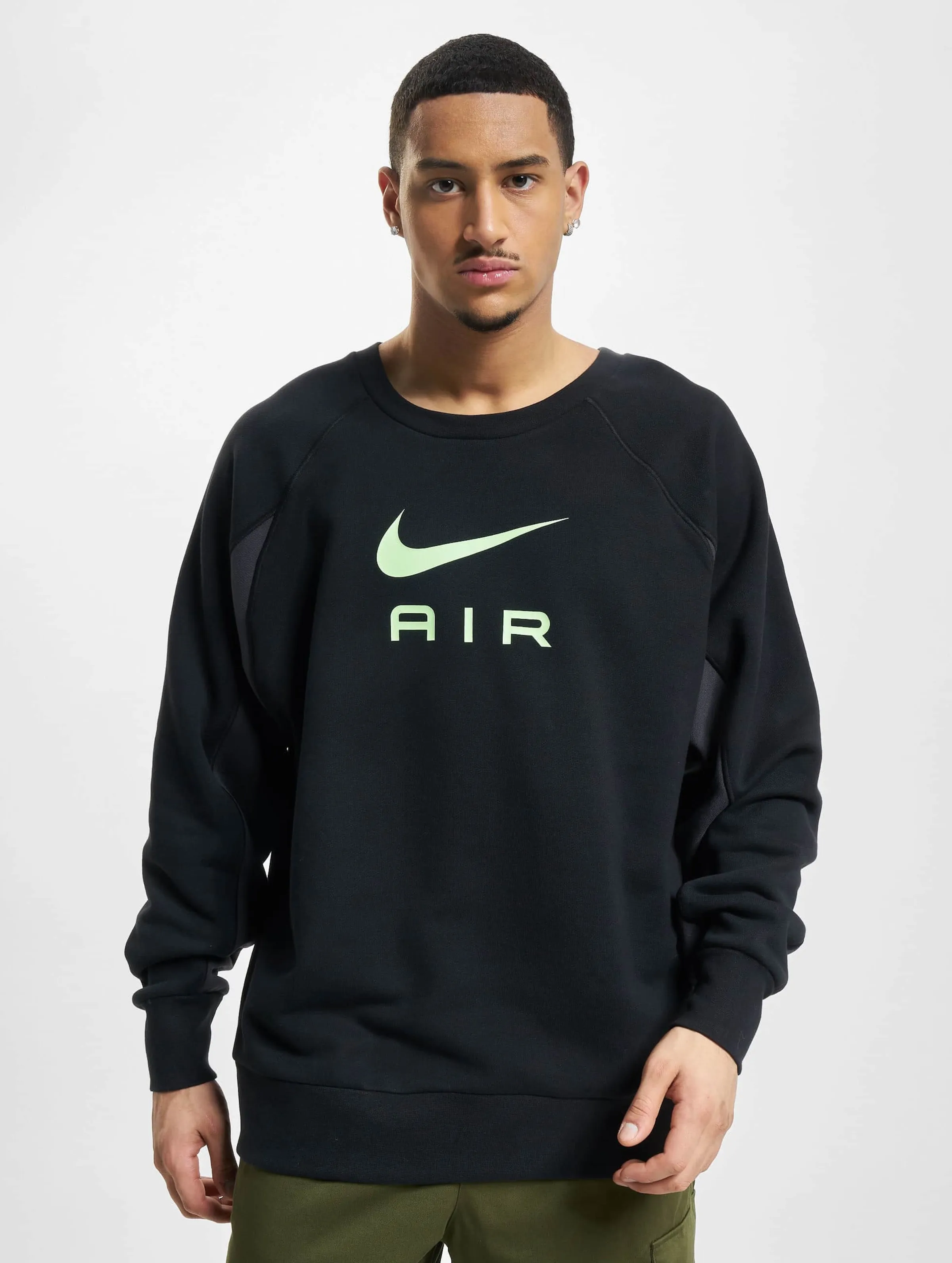 Nike Nike NSW Aair Crew Sweatshirt Yellow Strike/Black