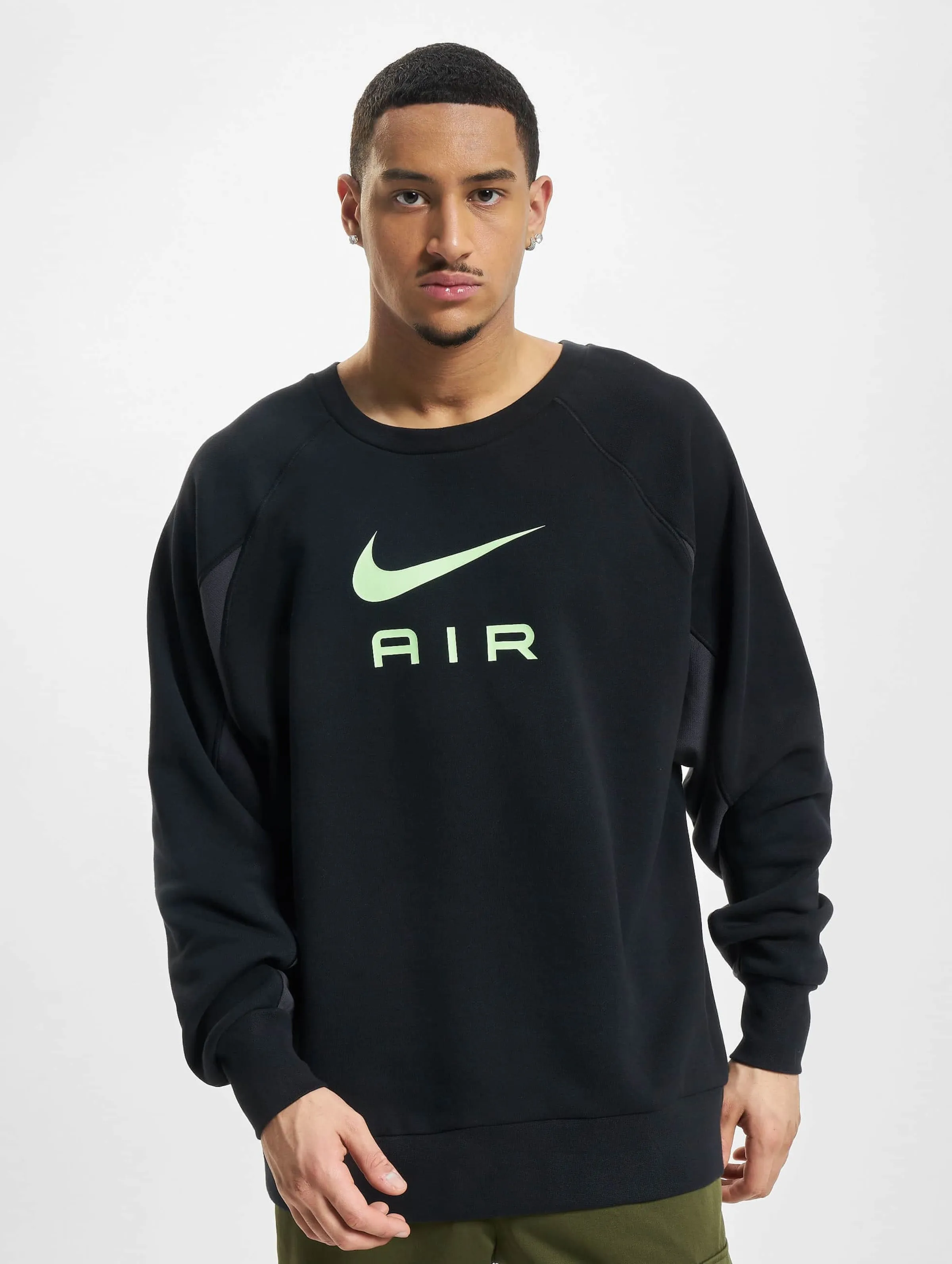 Nike Nike NSW Aair Crew Sweatshirt Yellow Strike/Black