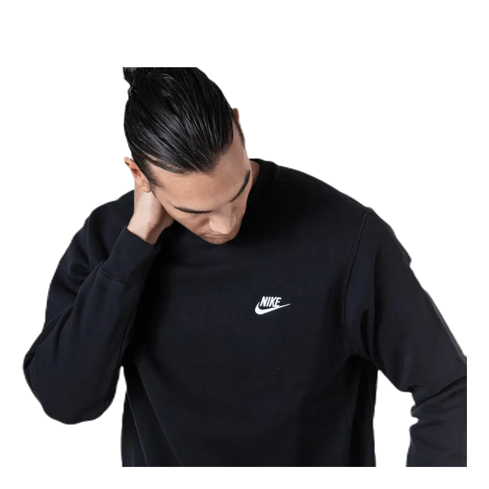 Nike Sportswear Club Fleece Crew BLACK/WHITE
