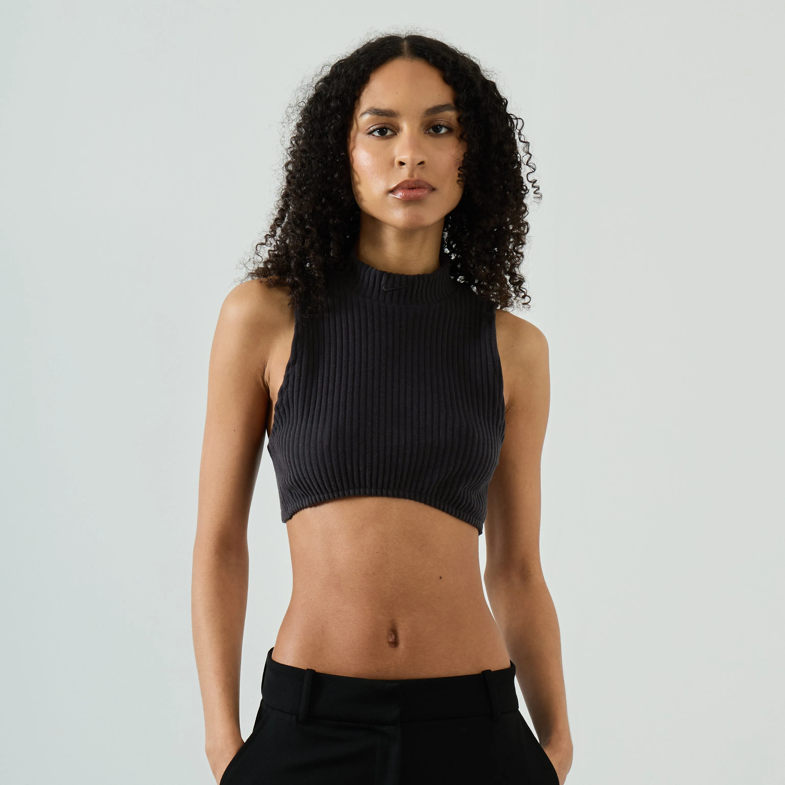 NIKE TANK CROP KNIT RIB