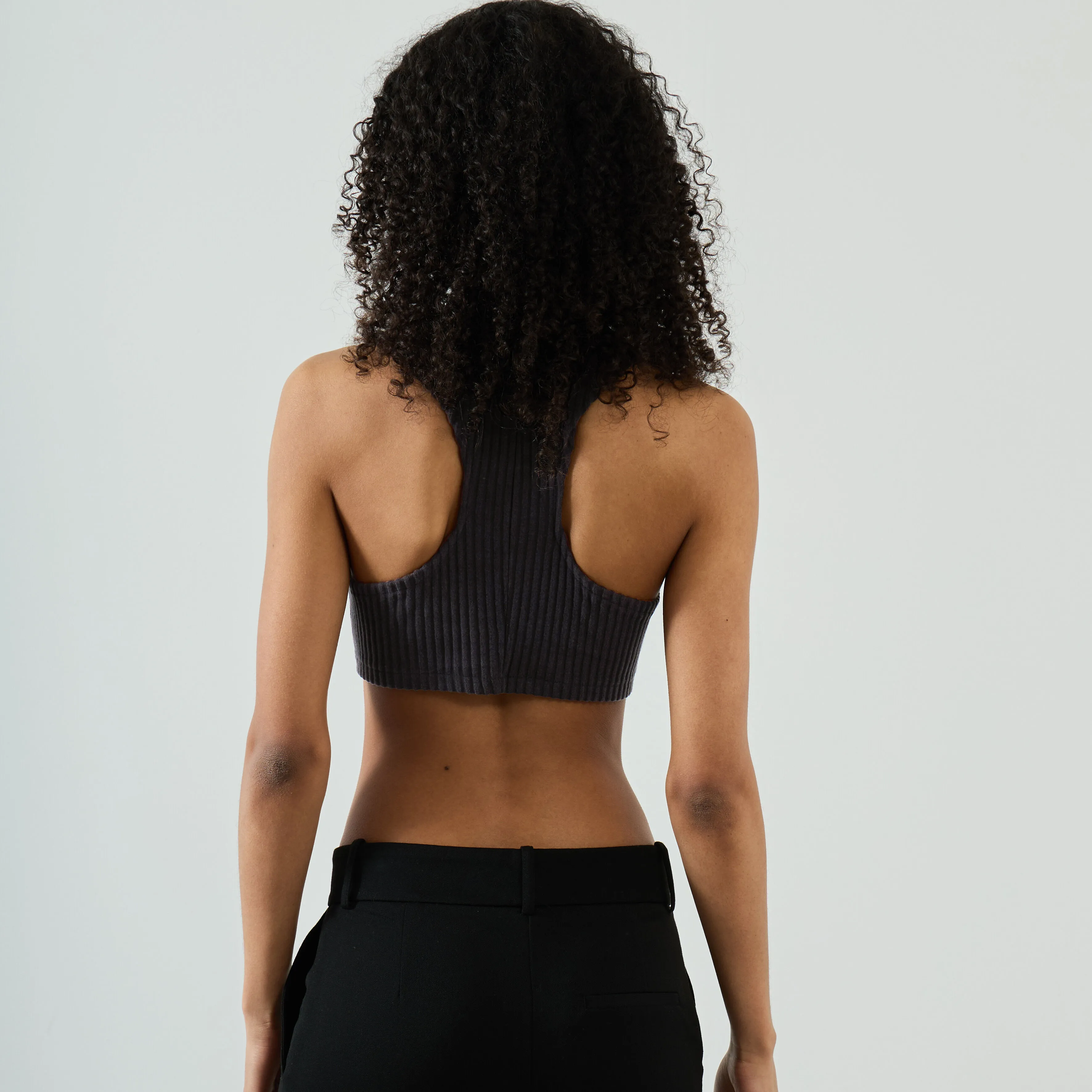 NIKE TANK CROP KNIT RIB
