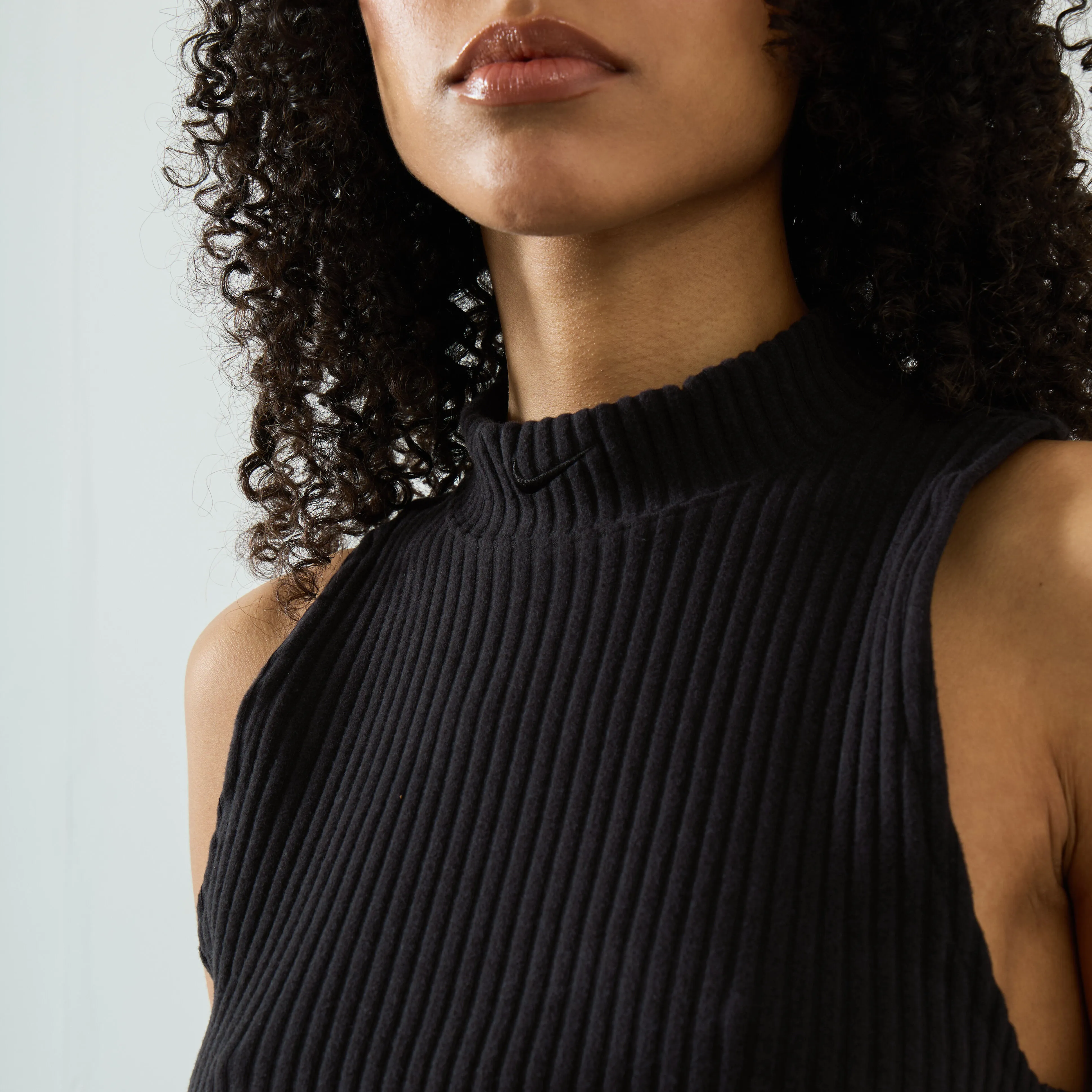 NIKE TANK CROP KNIT RIB